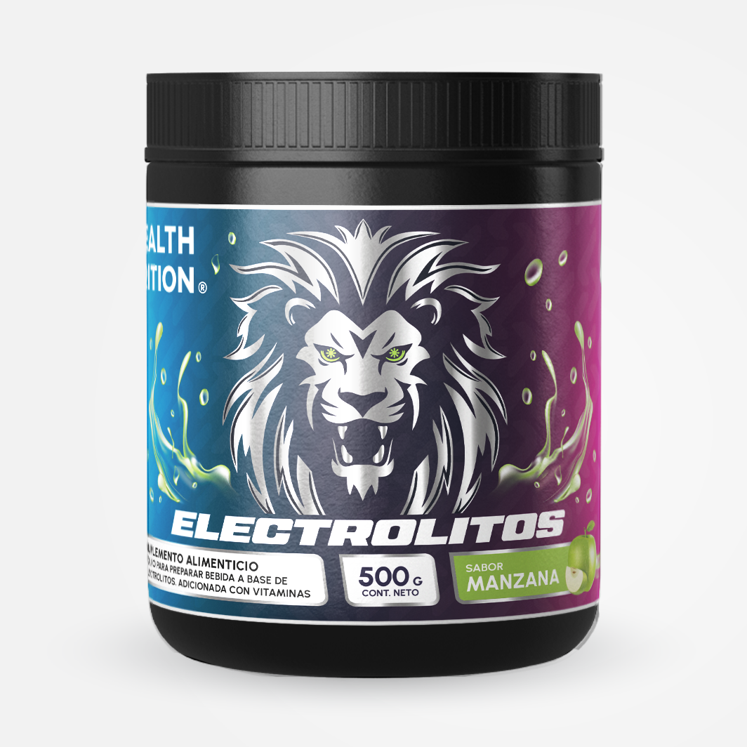 Electrolitos en Polvo Sabor Manzana Verde 500 g